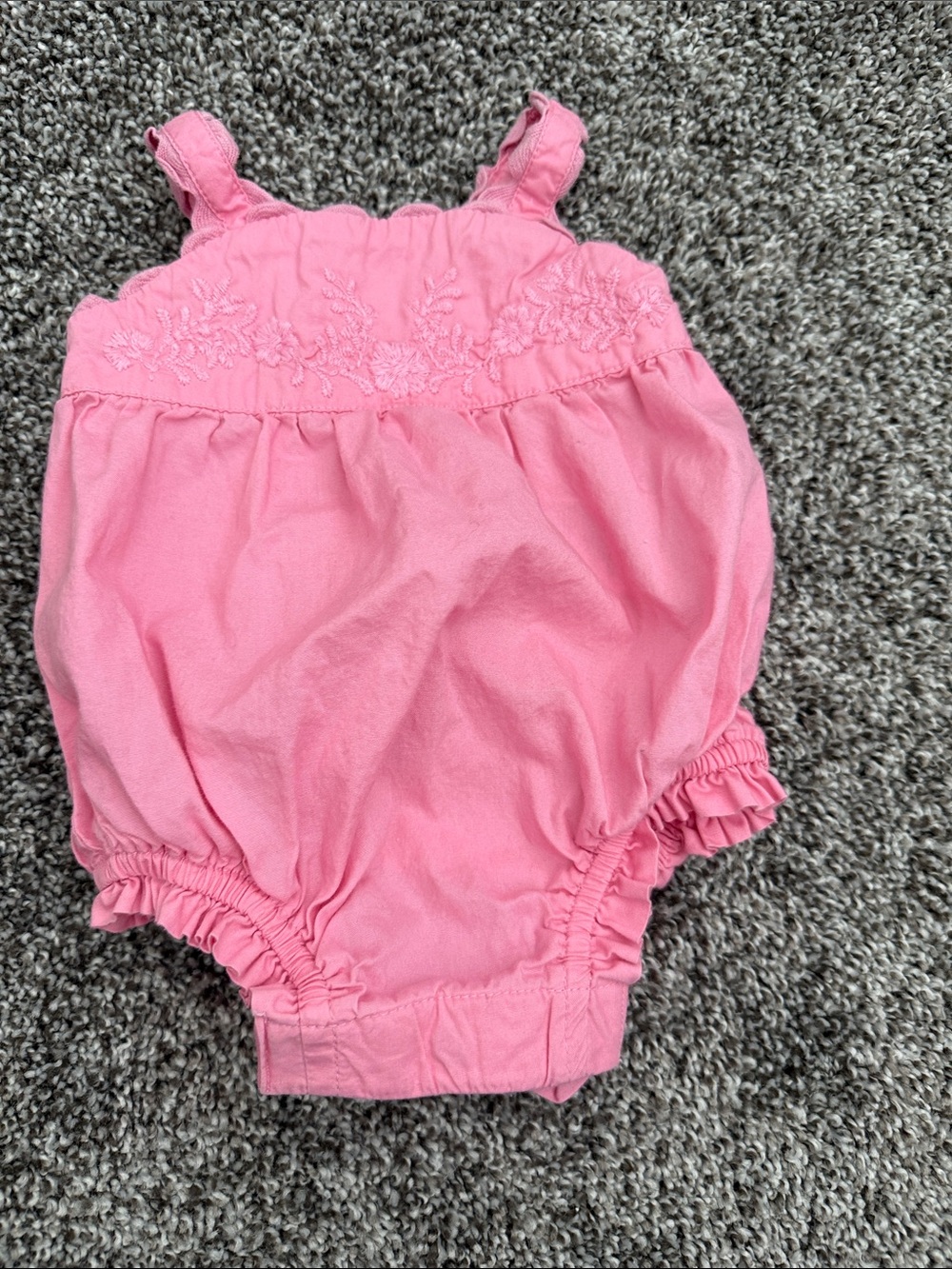 GAP Pink Embroidered Bubble Romper